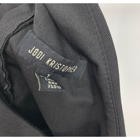 Jodi Kristopher Top lack Cropped Keyhole Halter Sleeveless - Picture 3 of 9